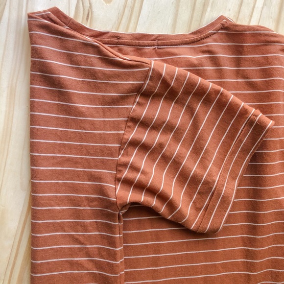 Rusty Orange Stripe Shirt - Picture 5 of 6